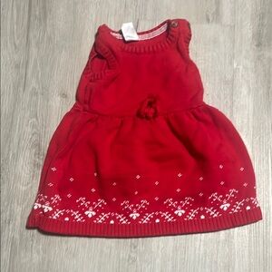 Red Sleeveless Kids Dress‎